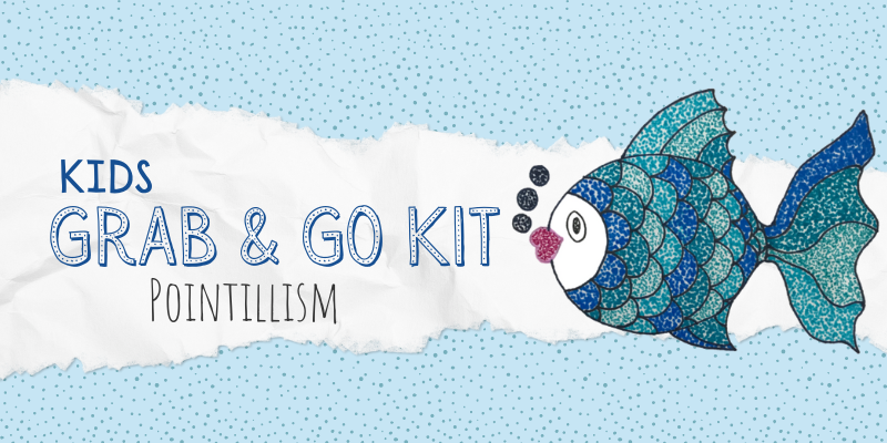 Kids Grab and Go Kit September Pointillism
