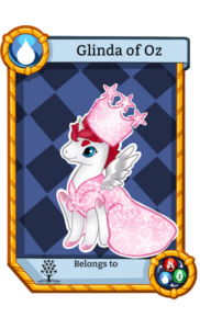 Glinda of Oz Reading Dragon Card