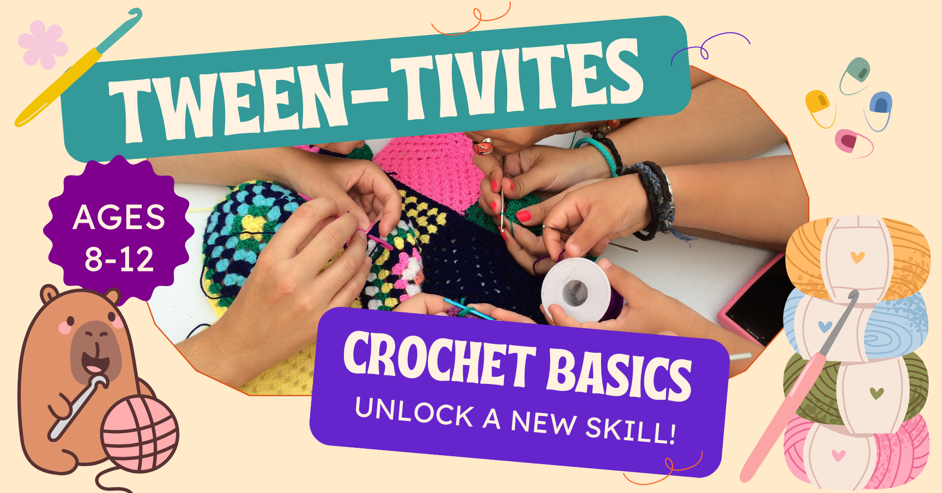 Tween-tivities: Crochet Basics
